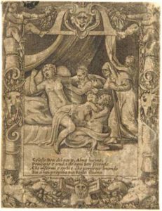 Una partoriente invoca Lucina (dalla serie: Amori sdegni e gelosie di Giunone)